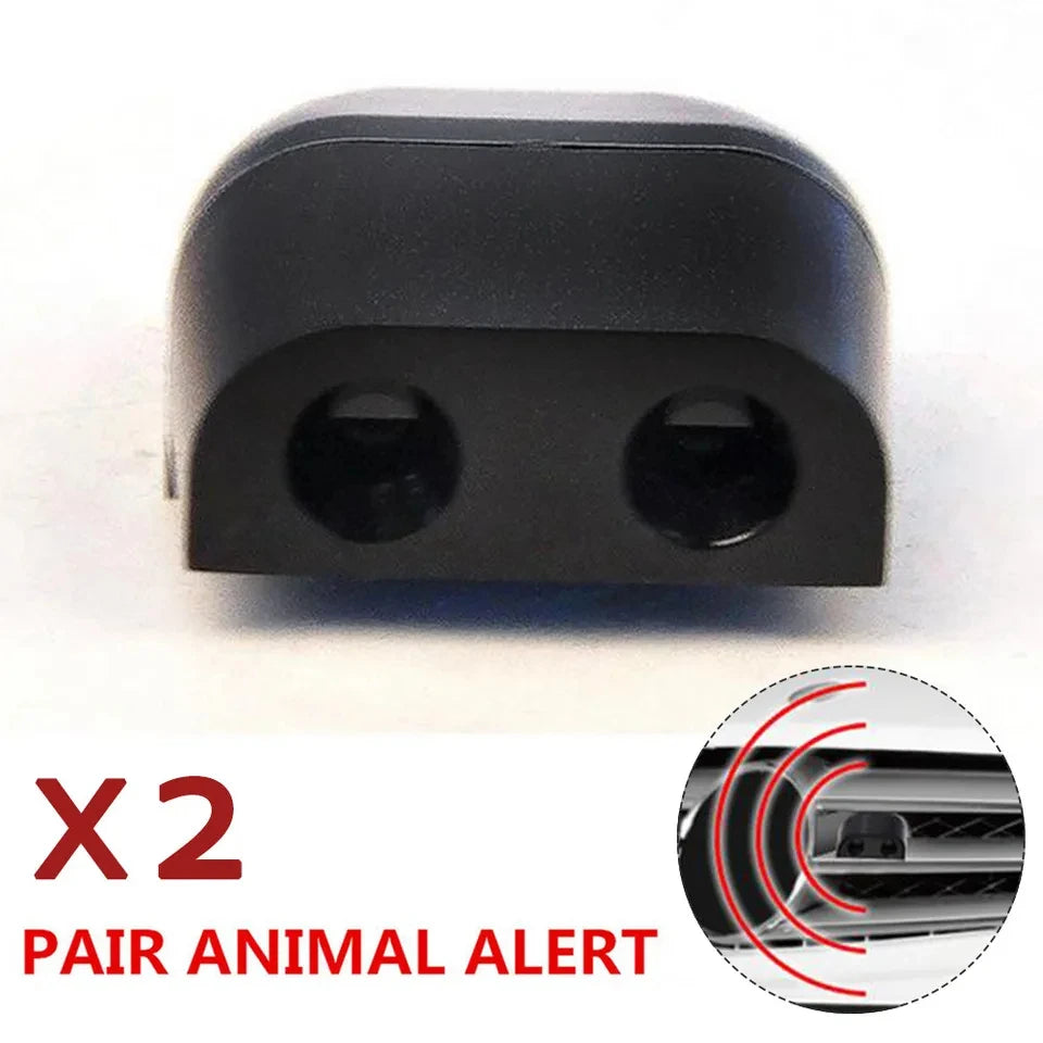 2Pcs Car Ultrasonic Animal Repellent for Sonic Gadgets Car Grille Mount Animal Whistle Repeller Deer Safety Sound Alarm